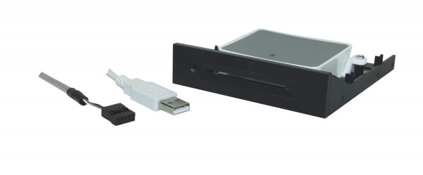 SCR33327 R schwarz - SCM USB 3,5'' SmartCard Reader/Kartenleser 3.5 Zoll