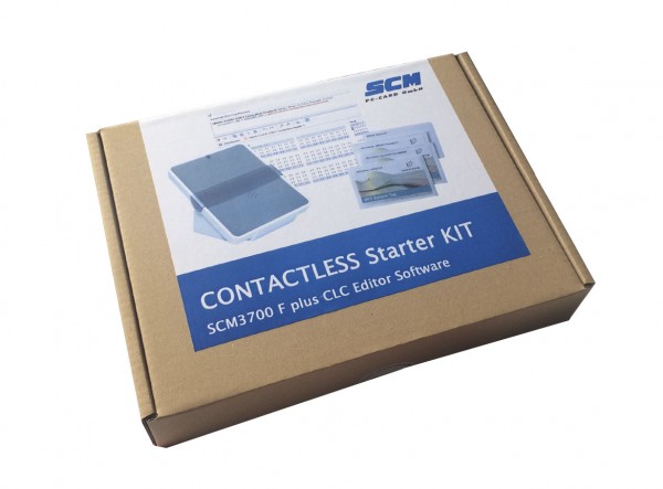 CONTACTLESS Starter KIT - Software PLUS kontaktlos Leser SCM 3700 / Bearbeiten kontaktloser Karten