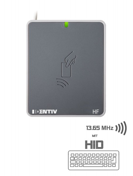 SCL uTrust 3721 F 13.65 MHz HF USB RFID Kontaktlos Leser mit HID (Keyboard-Emulation)