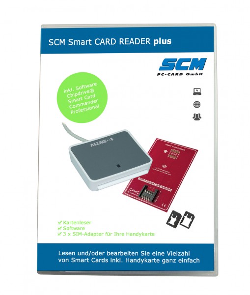 SCM Smart Card Reader PLUS – Kartenleser uTrust 2700 plus Software zum Lesen von S